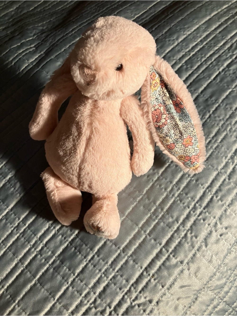Jellycat Blossom Tulip Heart Bunny Plush Pink Floral Ears Feet - Picture 5 of 8
